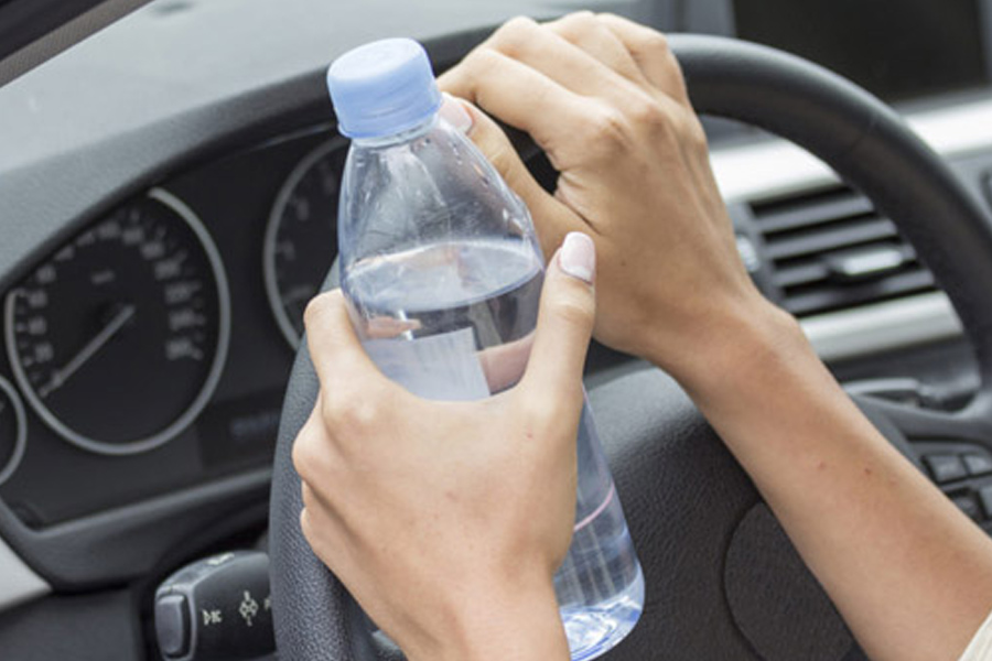 Car Blast Reason Water Bottle