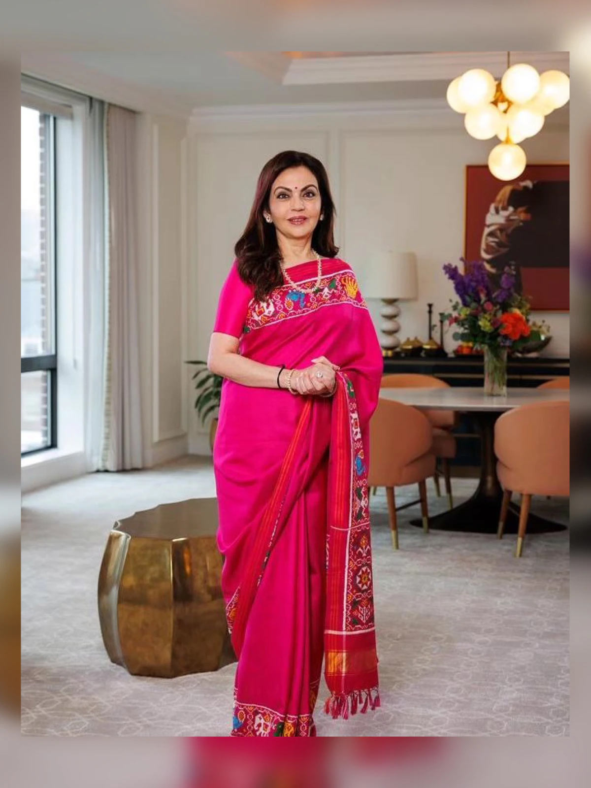 Nita ambani brocet saree look