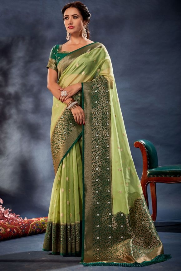 banrasi organza saree