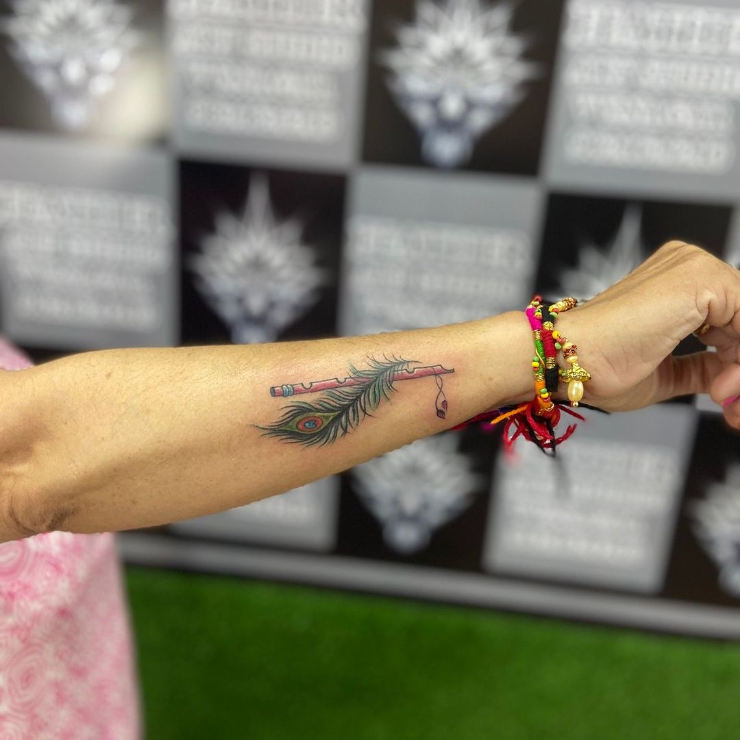 bansuri pank tattoo design