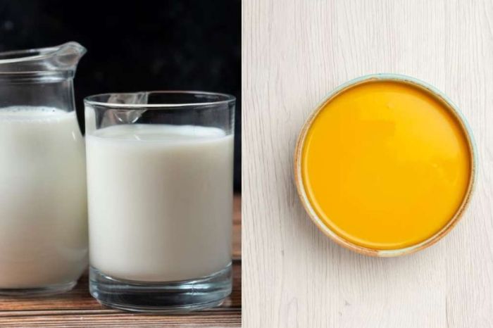 benefits of drinking ghee with warm milk at night