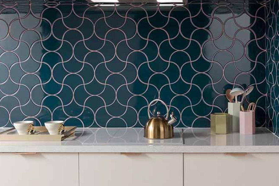 how to clean stickiness of tiles in front of cooktop