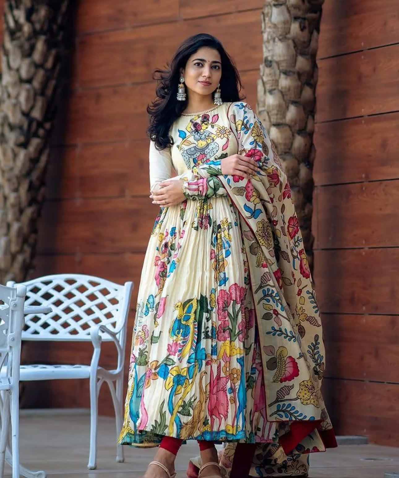 kalidar kalamkari suit