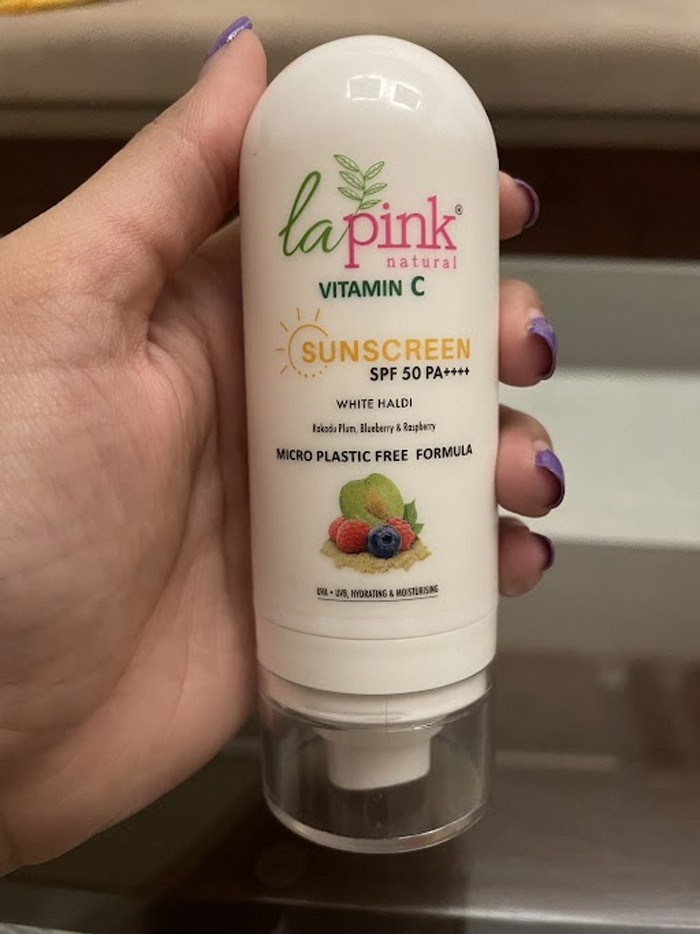 la pink vitamin c sunscreen
