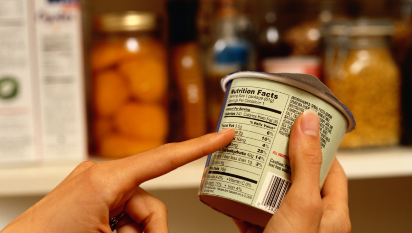 nutrition label