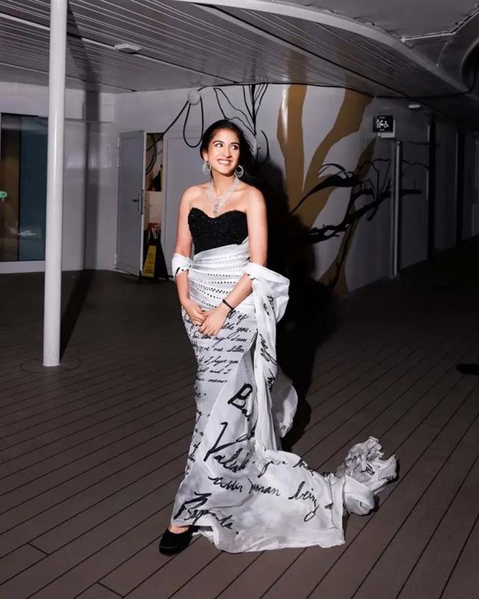 radhika in gown