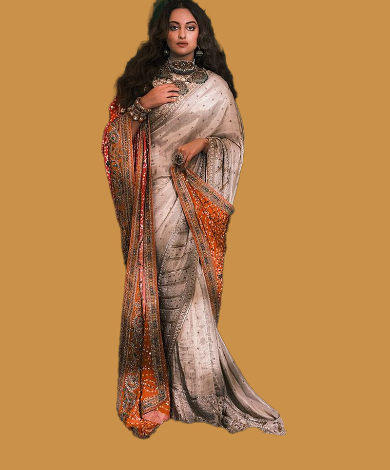 sonakshi sinha saree look