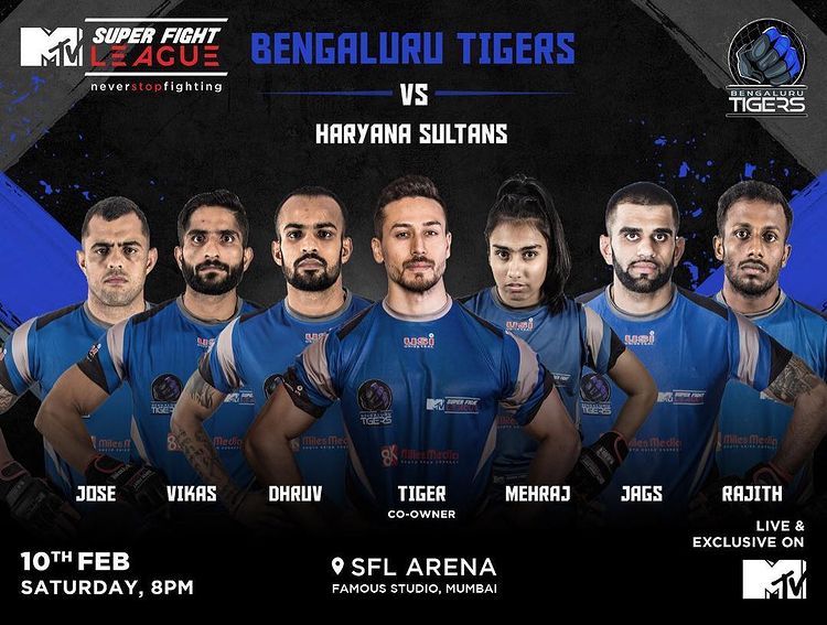 Bengaluru Tigers Tiger Shroff