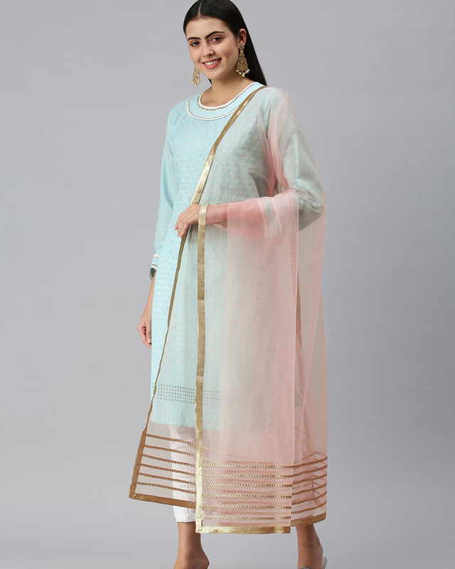 Gitta patti work dupatta