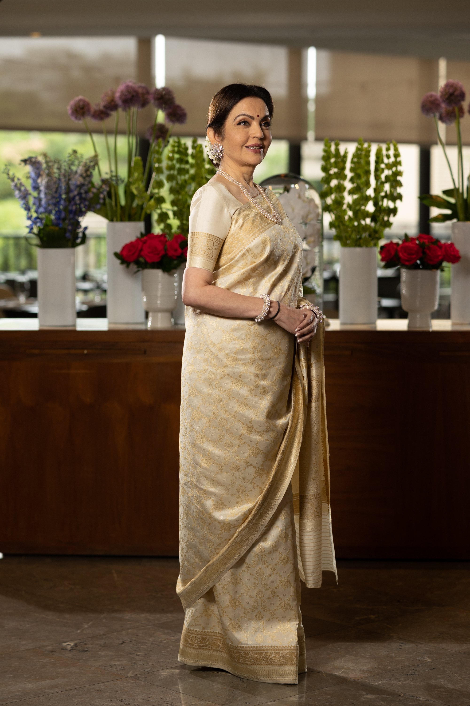 Pearl layer necklace