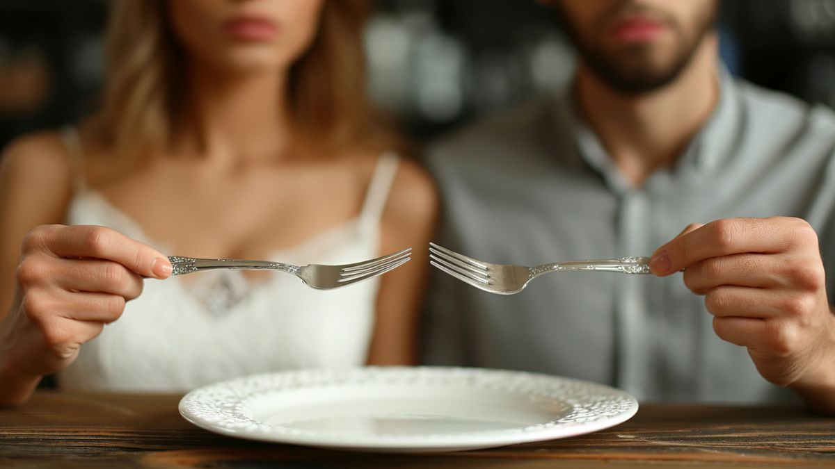can husband wife not to eat in same plate