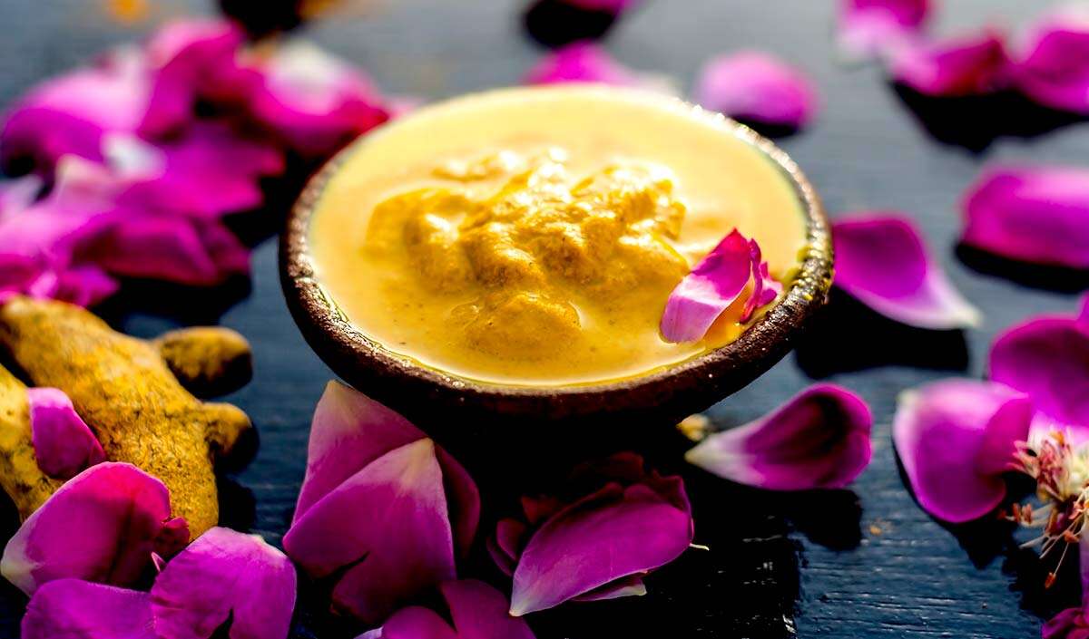 haldi for face dry skin