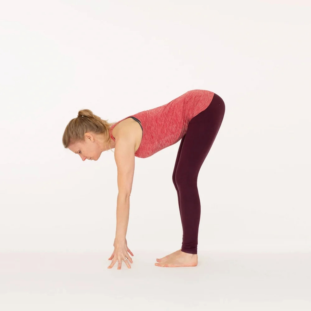 how to do standing forward bend