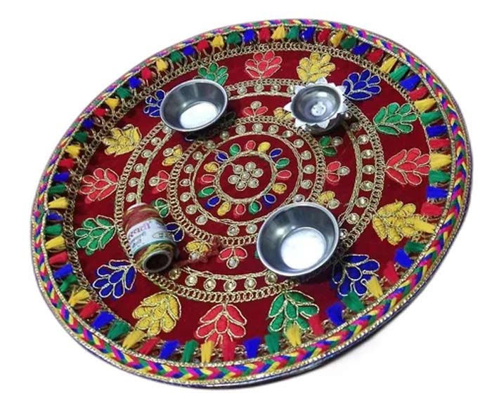 how to make puja plate with steel plate