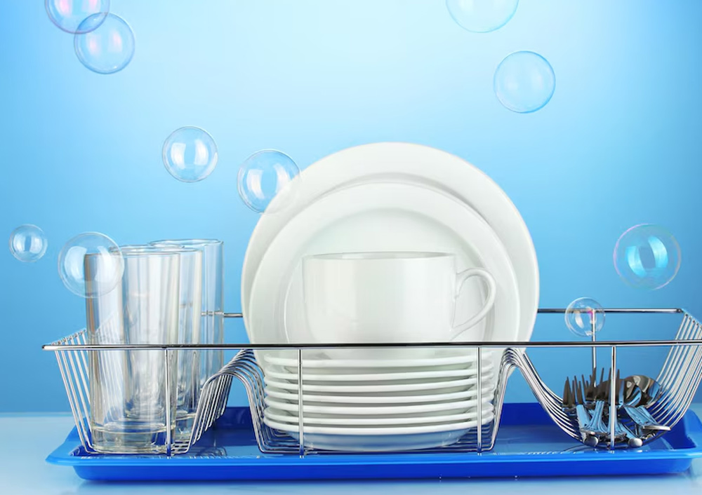 how to organize glass bowl and cups for long