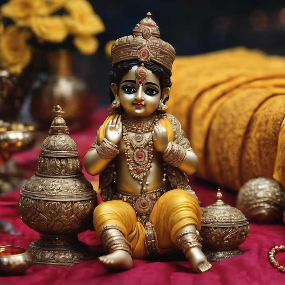 laddu gopal ke charan main ghee lagane ke fayde