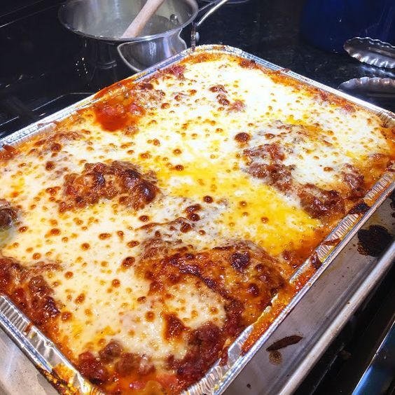 lasagna making process
