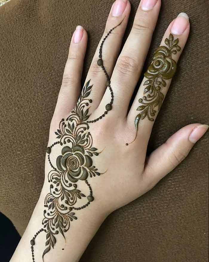 modern arabic mehndi