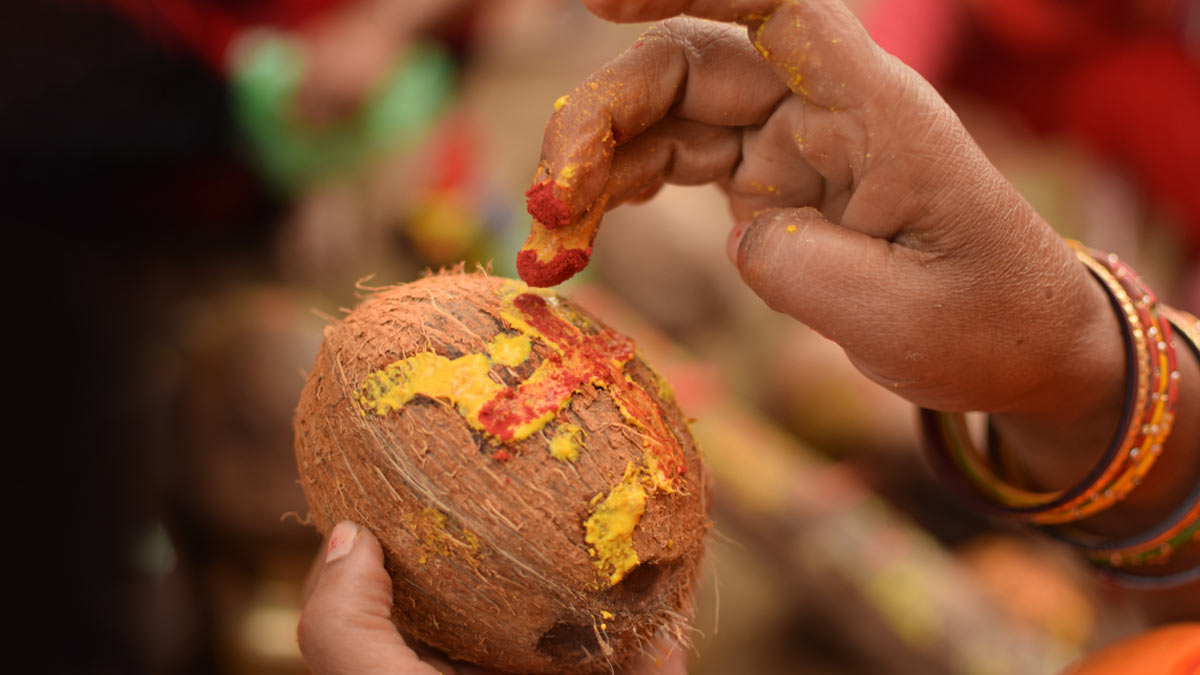 offering coconut during holika dahan benefits