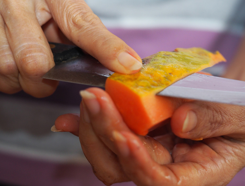 papaya peel