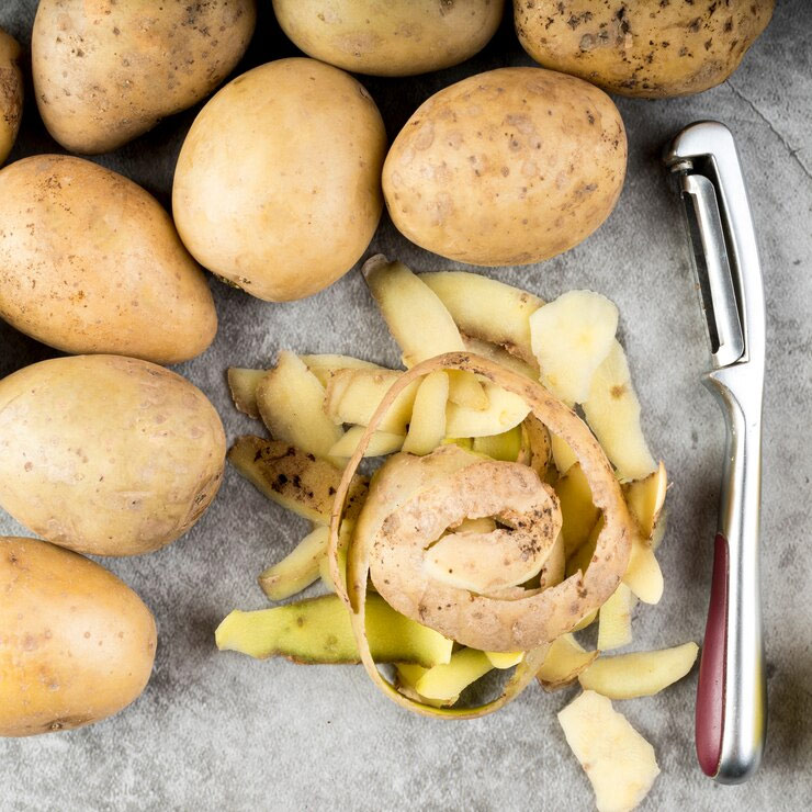 Kitchen Hacks Transforming Potato Peels Into Useful Household