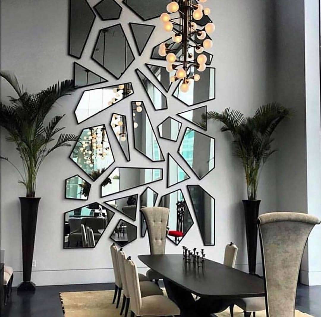 reuse broken mirror for home decoration