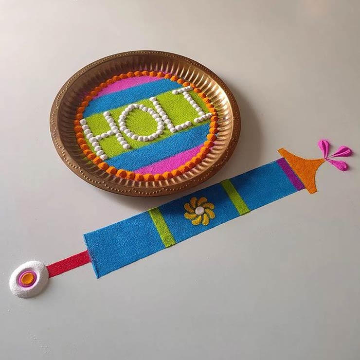 thali rangoli idea