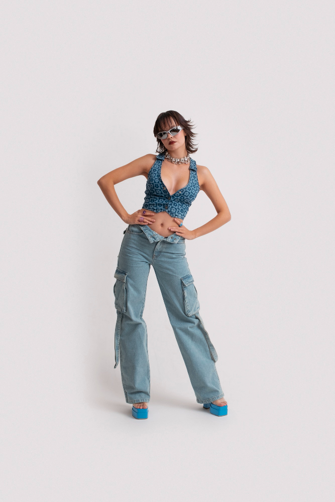 Cargo Jeans With Stylish Tops