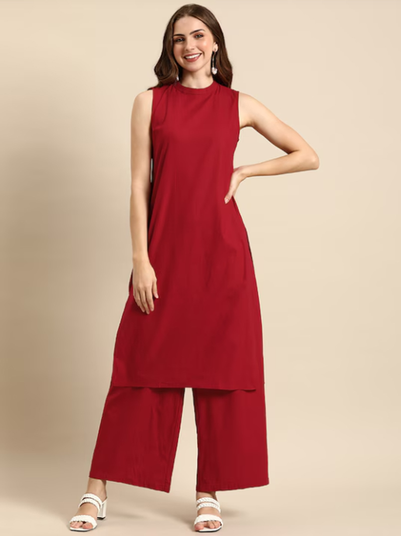 Plane plazzo kurta set designs