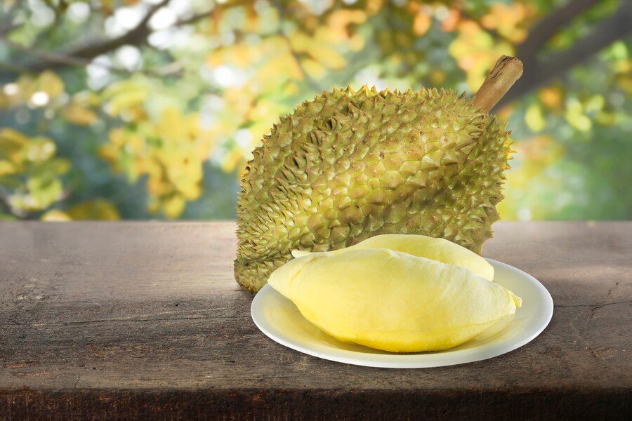 close up durian fruit