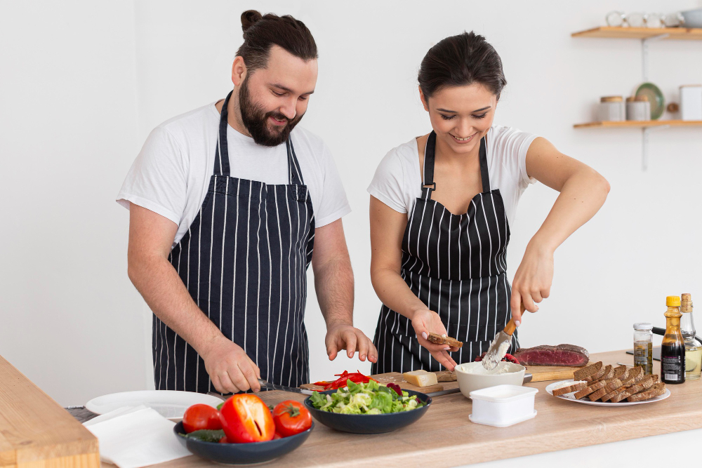 cooking with partner