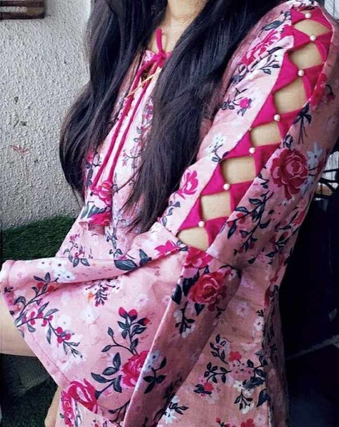 cut work sleeves designs