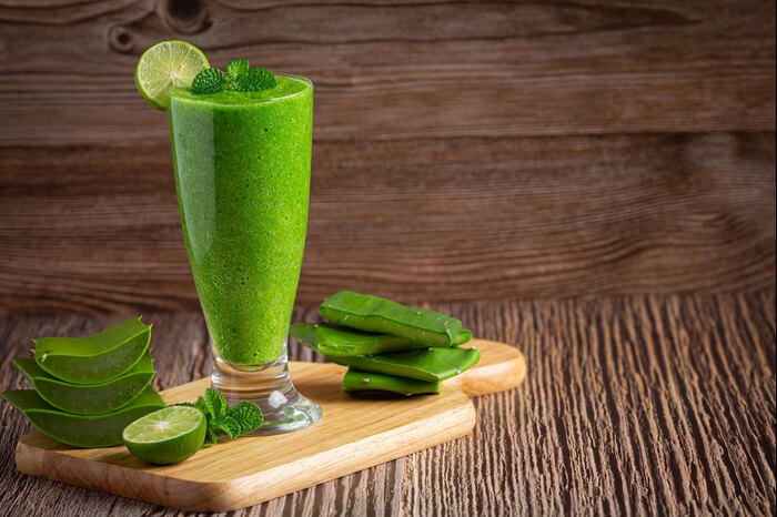 drinking aloe vera juice every morning on an empty stomach
