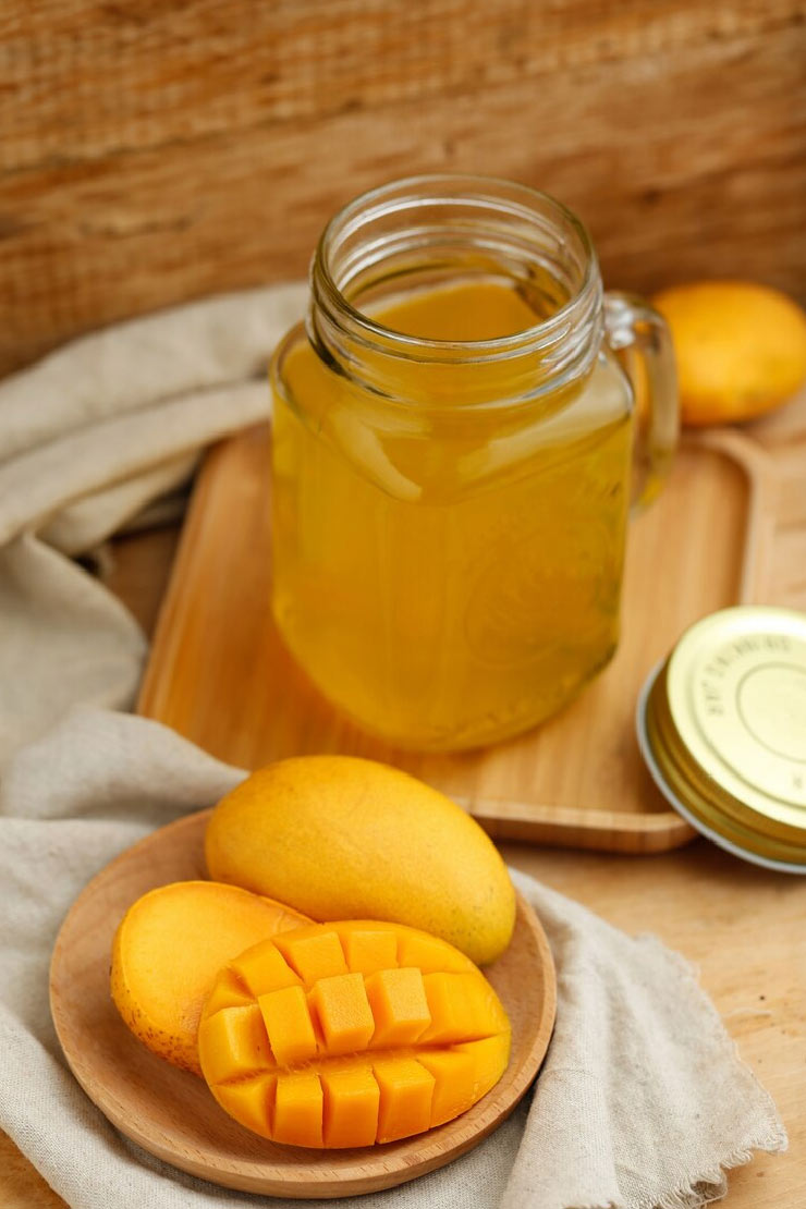 easy trick peel mango pulp