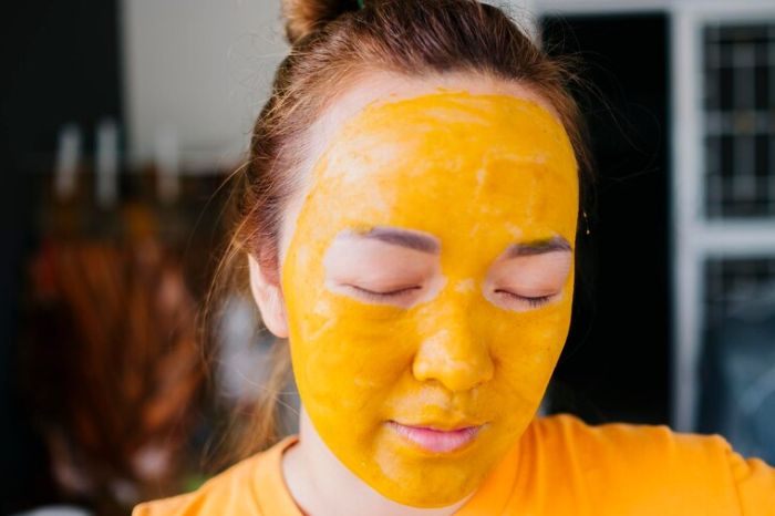 egg face pack inside