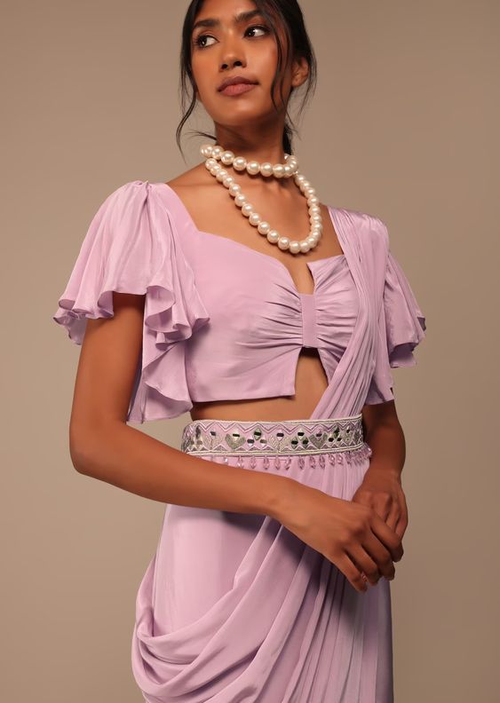 flowy ruffle blouse design