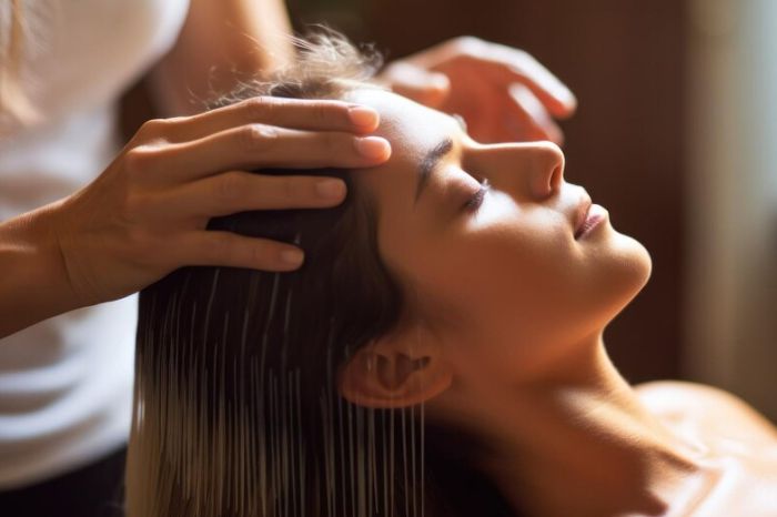 hair massage inside