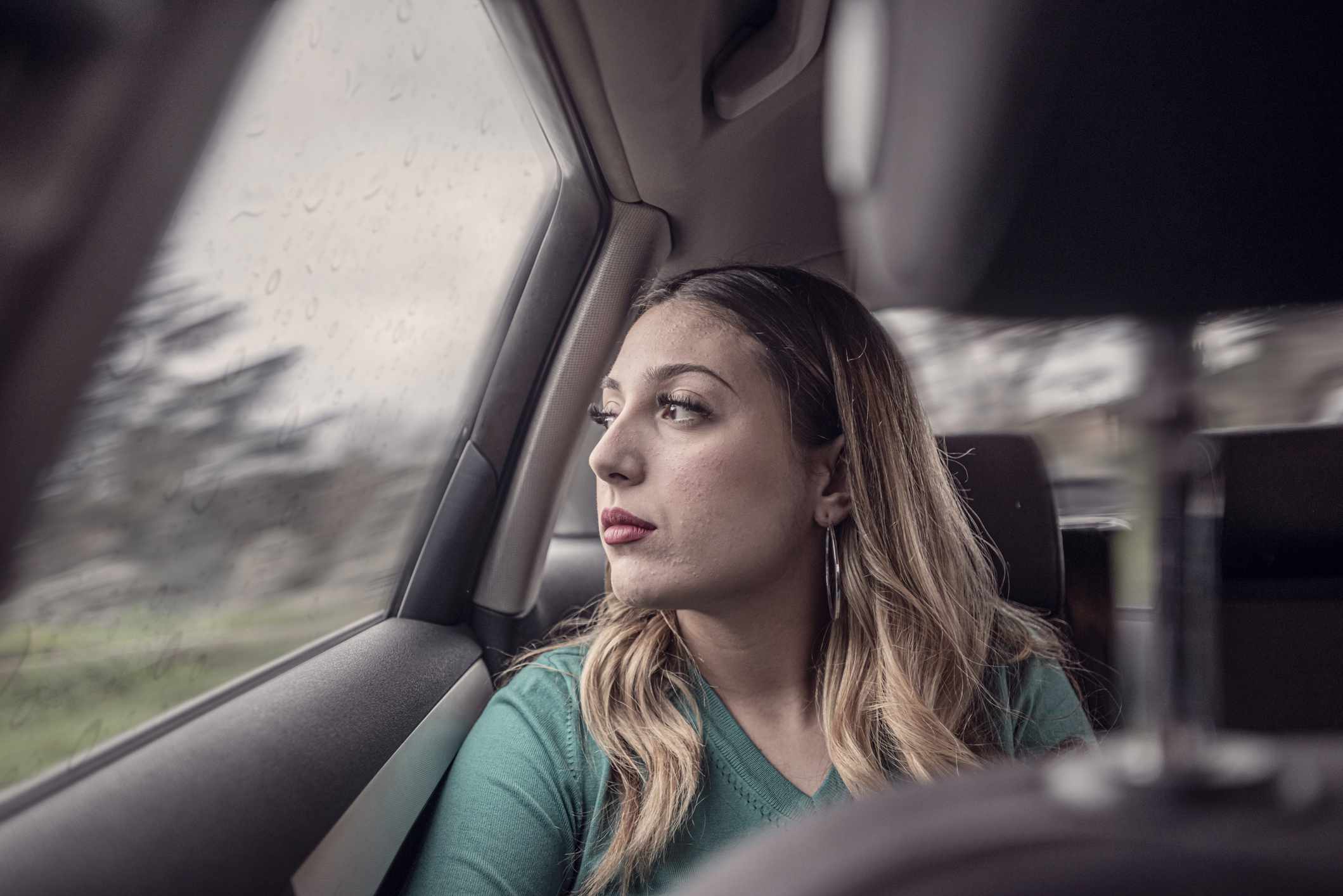 how to get out of locked car