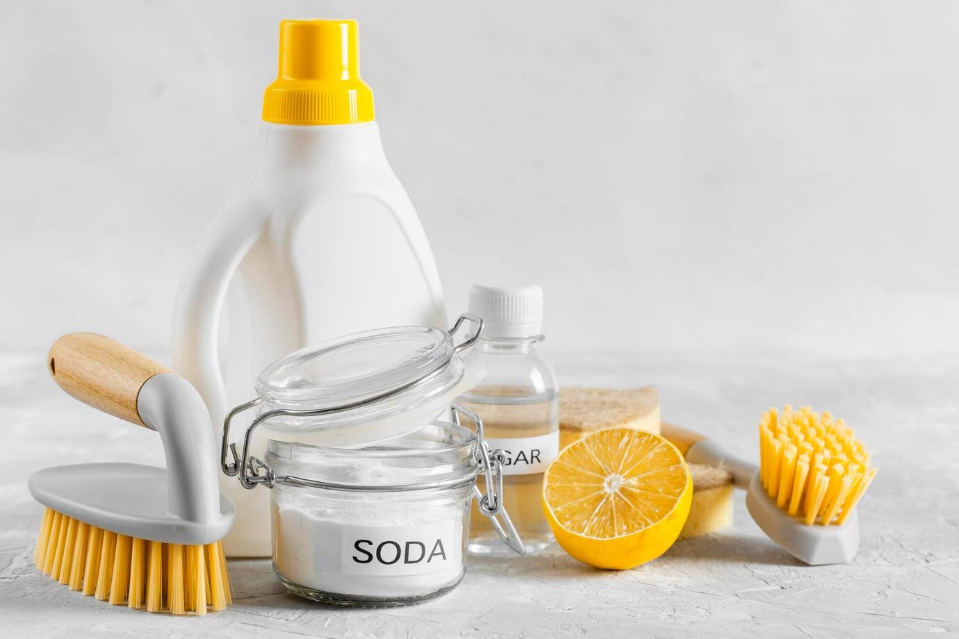 lemon water to degrease utensils