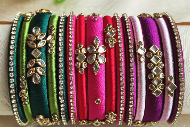 multicolour chudi designs