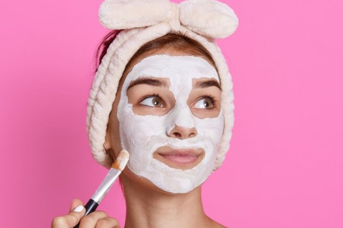 rice flour face inside