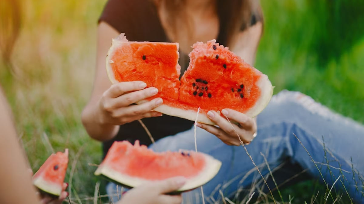 watermelon in summer