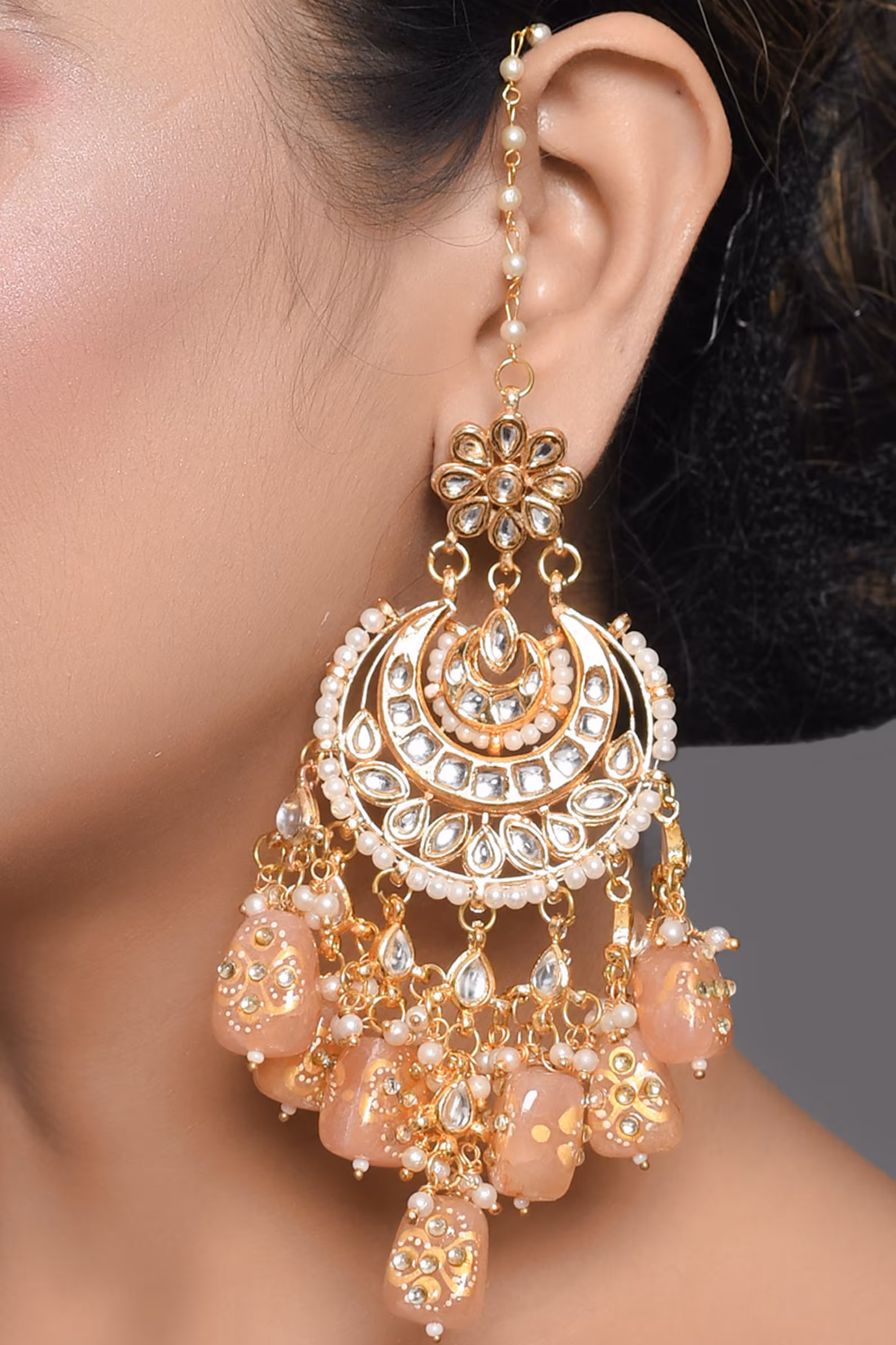 Chandbali Kundan Earrings Design