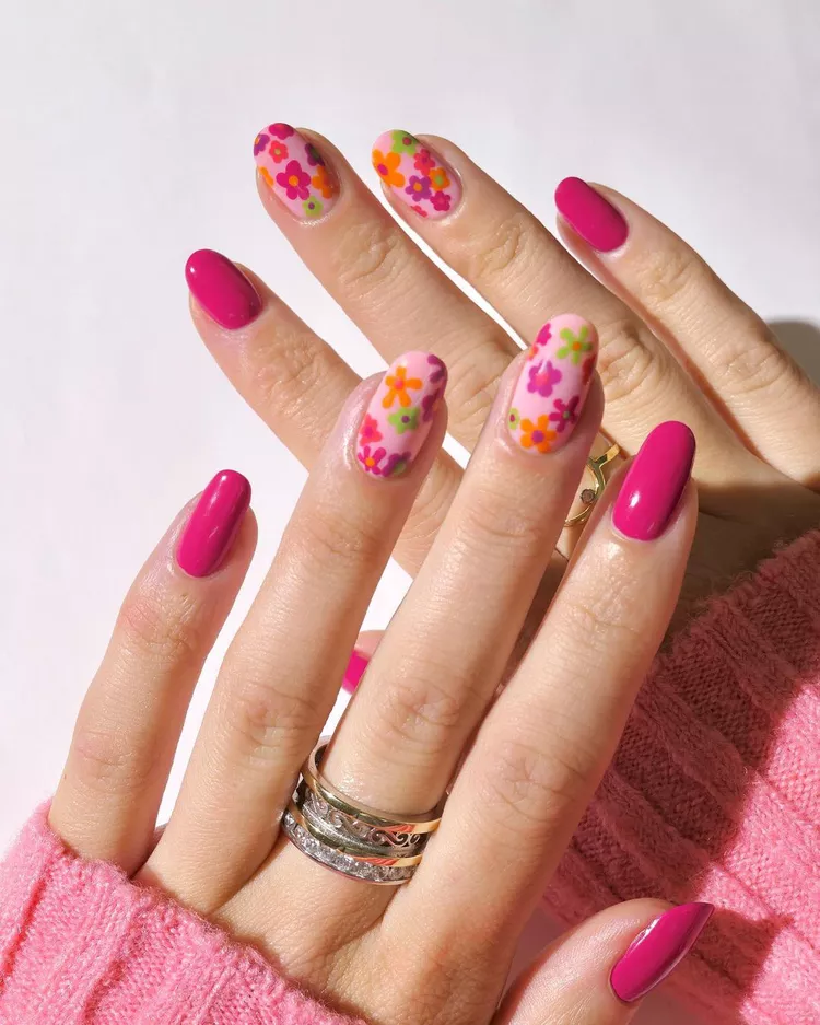 Floral Nail Art Design