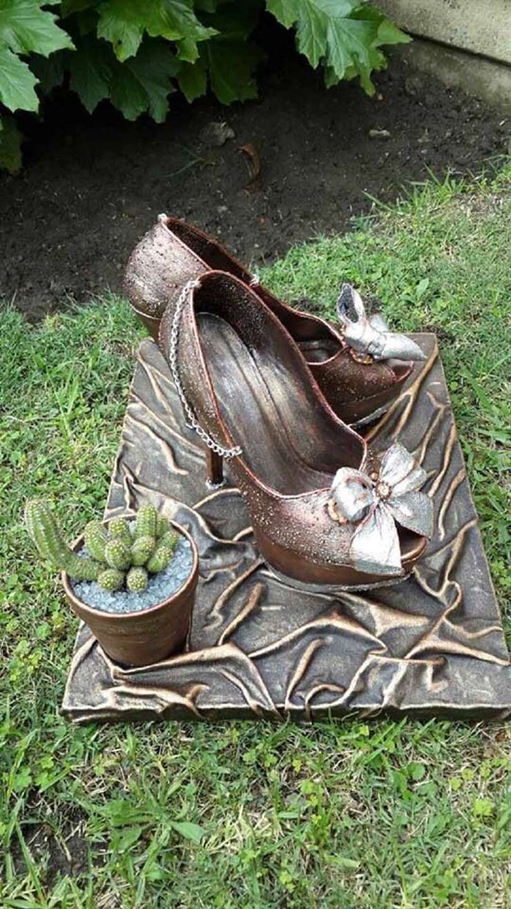 How to make garden showpiece with jutti