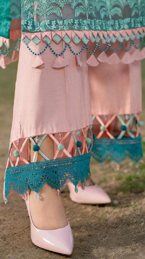 Lace Cut Out Poncha Design