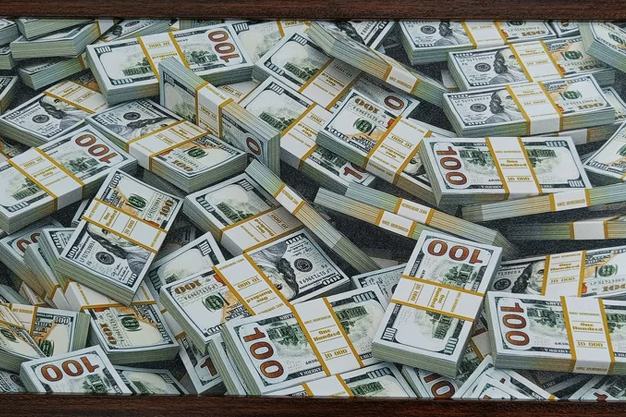 Painting Of Dollar Picture With Brown Frame Boosts Cash Flow