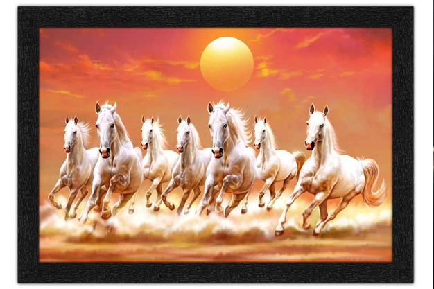 Painting Of Seven White Horses Helps Achieve Growth and Success