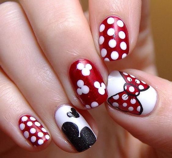 Polka Dot Nail Art Designs