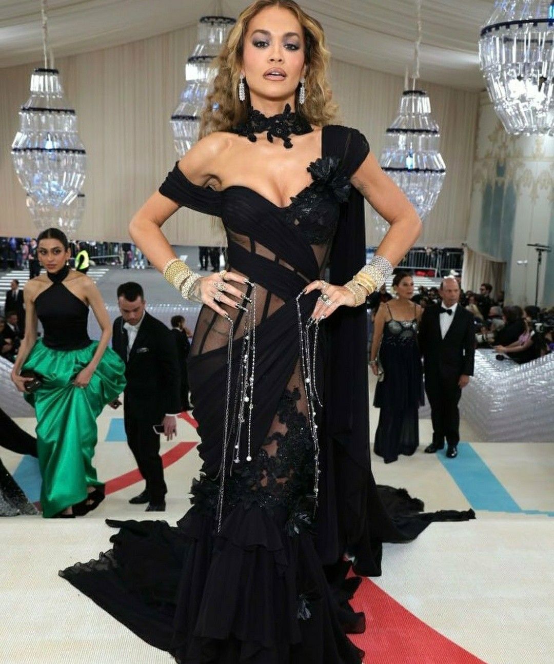 Rita Ora In Prabal Gurung’s Ode To Lagerfeld